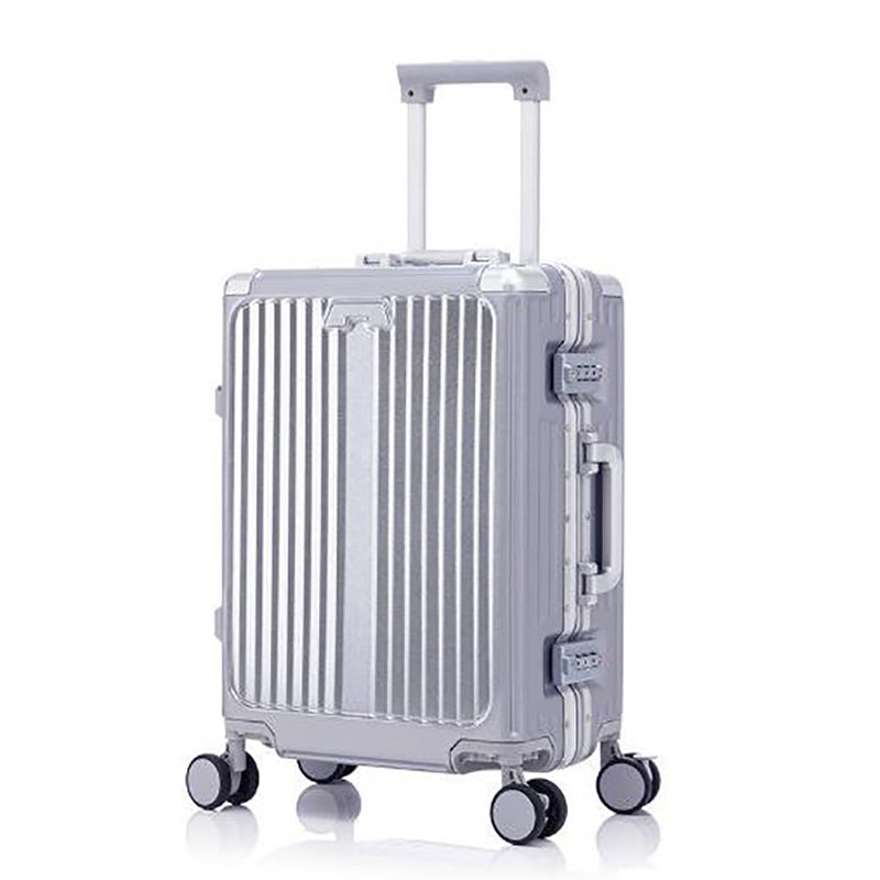 Valise Cabine Aluminium 20" avec Port USB & Compartiment PC – Livraison Maroc