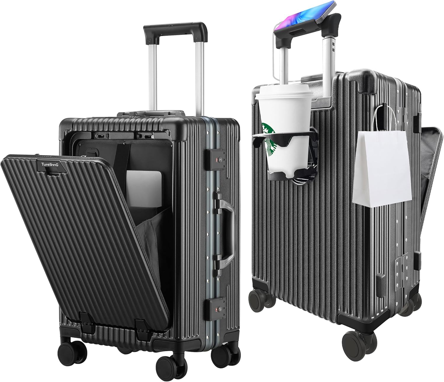 Valise cabine avec Porte-gobelet