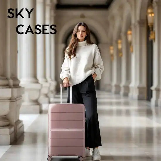 Valise Cabin Trolley OMASKA ABS Pink