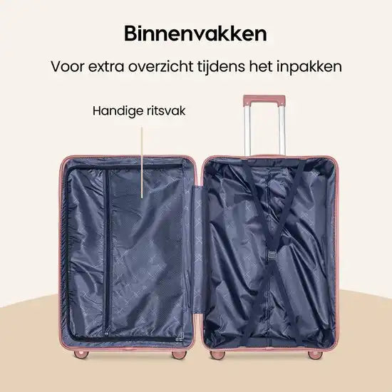Valise Cabin Trolley OMASKA ABS Pink