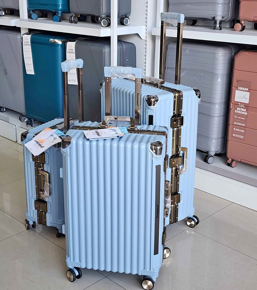 Pack 3 Valises de Voyage Rigides – Cabine, Moyenne et Grande, Légères et Résistantes